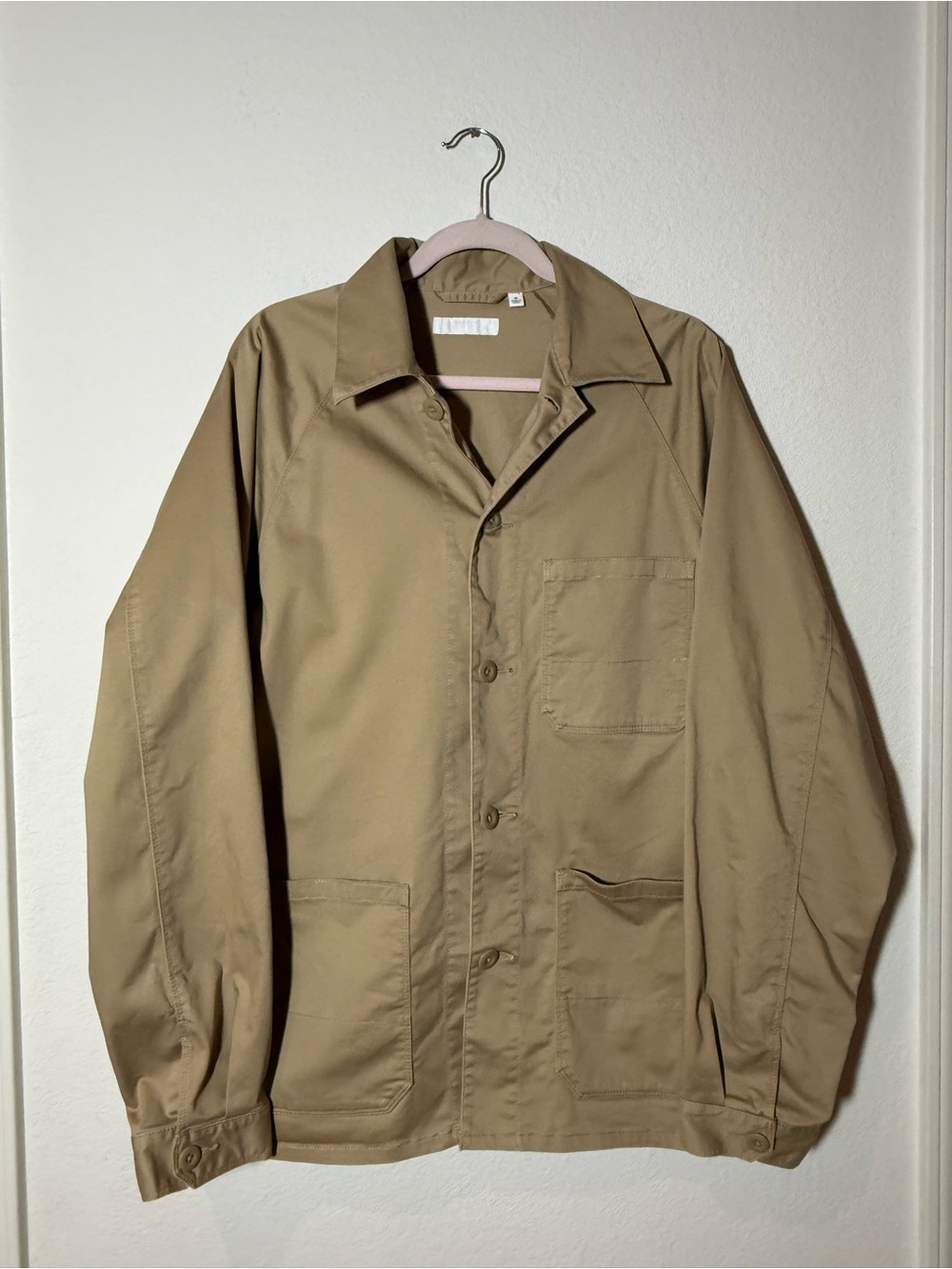 Uniqlo Unisex Lightweight Twill Shirt Jacket - Khaki Brown